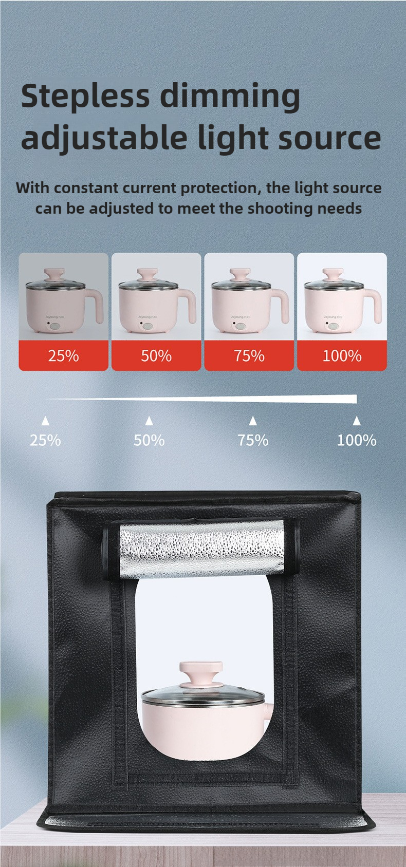 Photography Lighting Kit - 40cm Photography LED Studio Lightbox Photo
