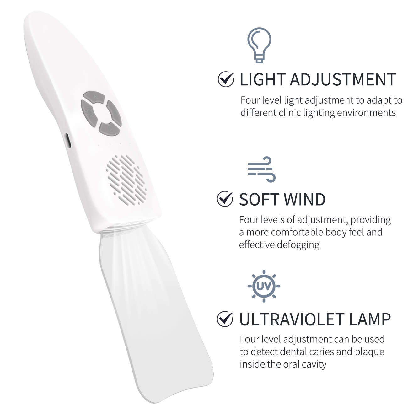 Photography Lighting Kit - Dental Anti-Fog Mirrors Kit Mirror With