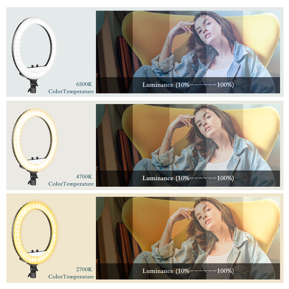 SH 18 Inch Knob Ring Light LED – Photography Lighting Overhead recenzja i cena