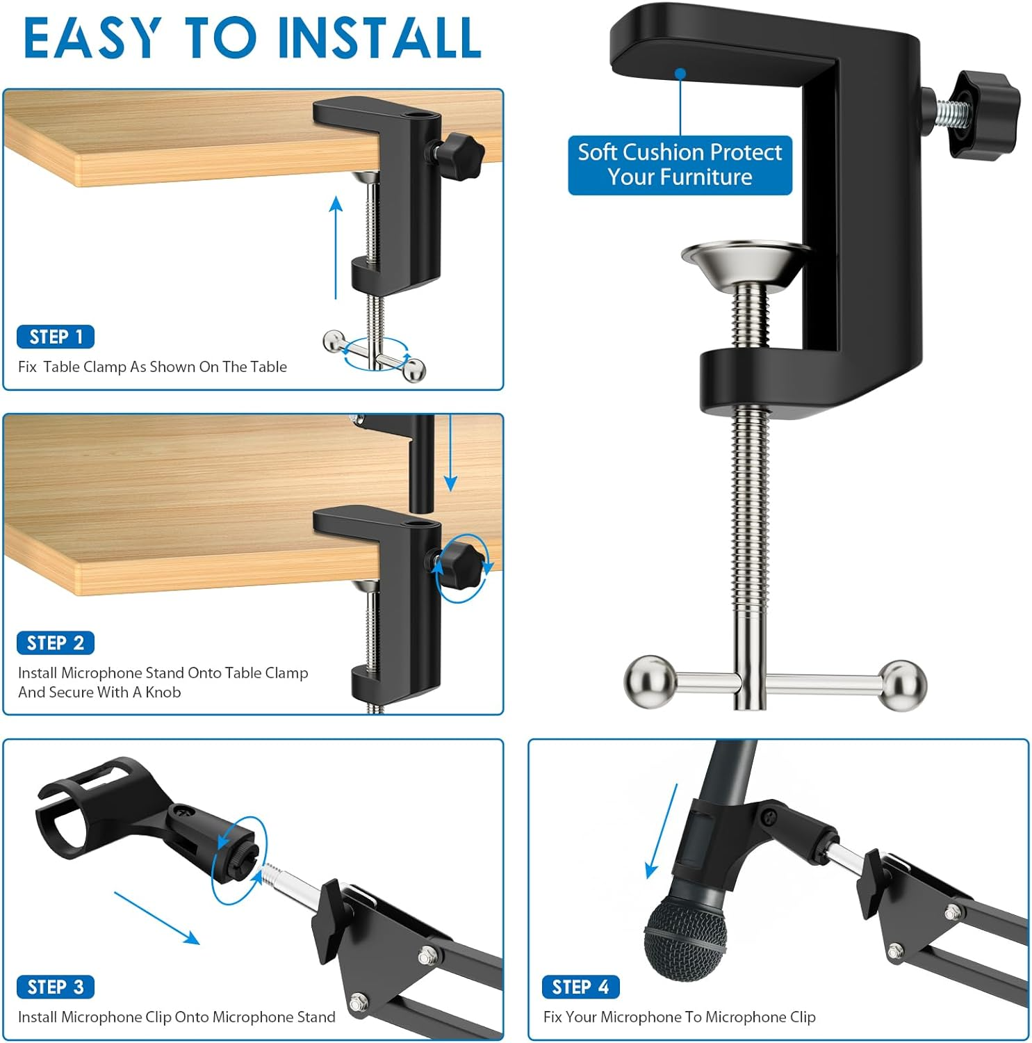 Articulated Arm Microphone Sta – Boom Arm Stand recenzja i cena
