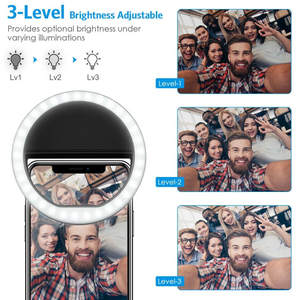 USB Rechargeable LED Selfie Ri – Photography Lighting Overhead recenzja i cena