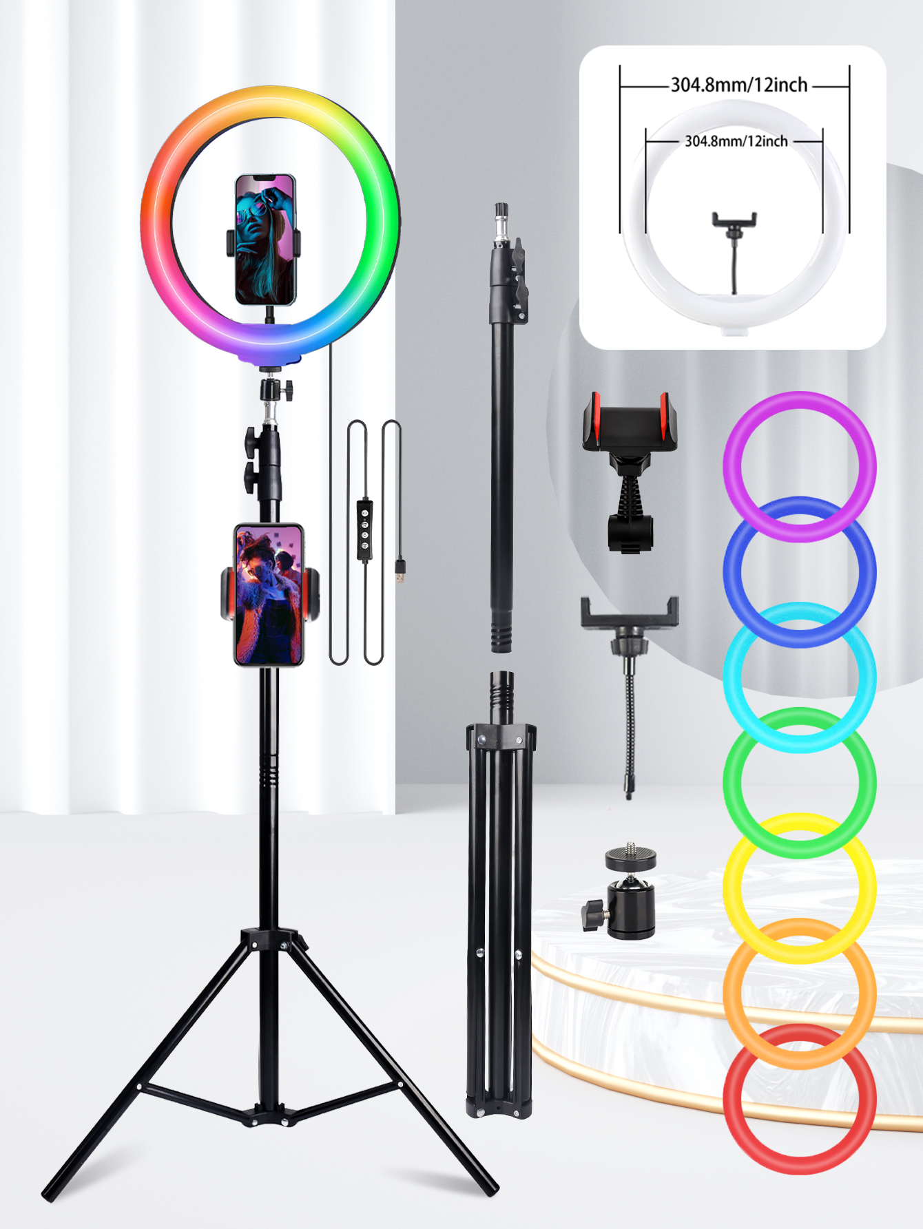 A 10 Inch Professional Selfie  – Photography Lighting Overhead recenzja i cena
