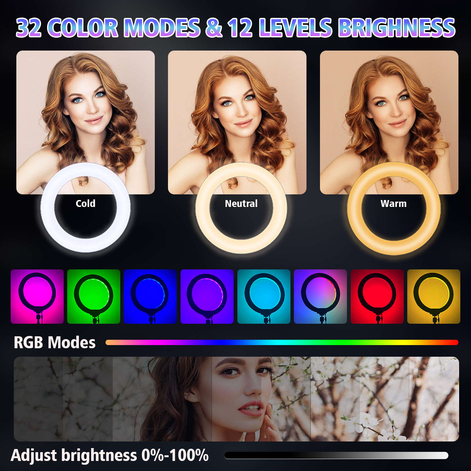 A 10 Inch Professional Selfie  – Photography Lighting Overhead recenzja i cena
