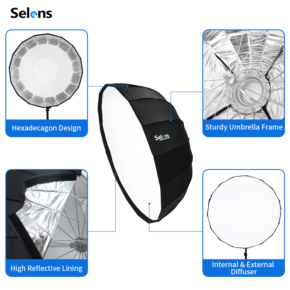 Selens 85cm Umbrella Radar Sof – Photography Lighting Umbrella recenzja i cena
