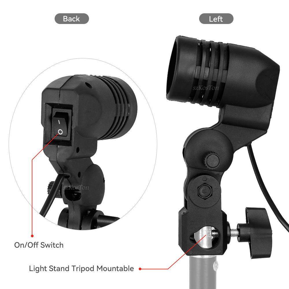 Single Head Bulb Holder E27 So – Photography Lighting Umbrella recenzja i cena