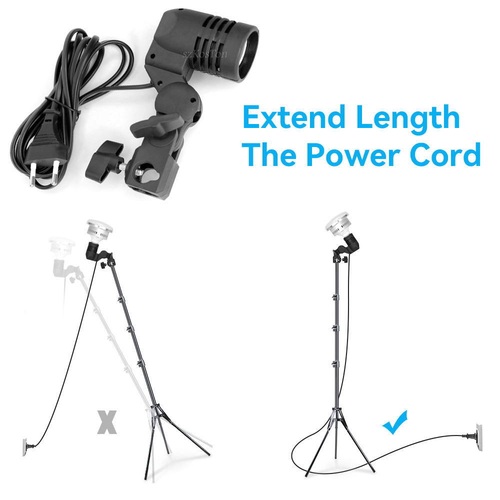 2PCS/1PC E27 Single Head Bulb  – Photography Lighting Umbrella recenzja i cena