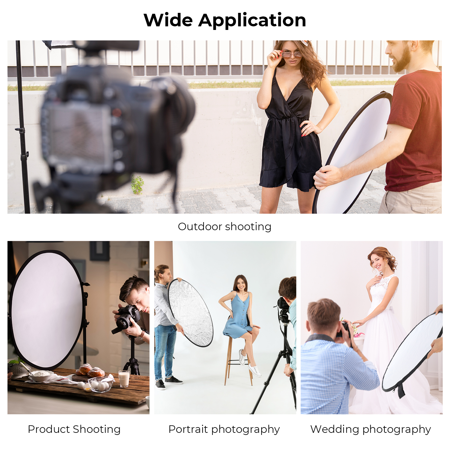 K&F CONCEPT 56/80/110cm 5-in-1 – Photography Lighting Reflectors recenzja i cena