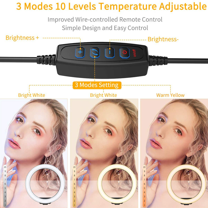 Video Light 16/26/33cm Selfie  – Photography Lighting Overhead recenzja i cena