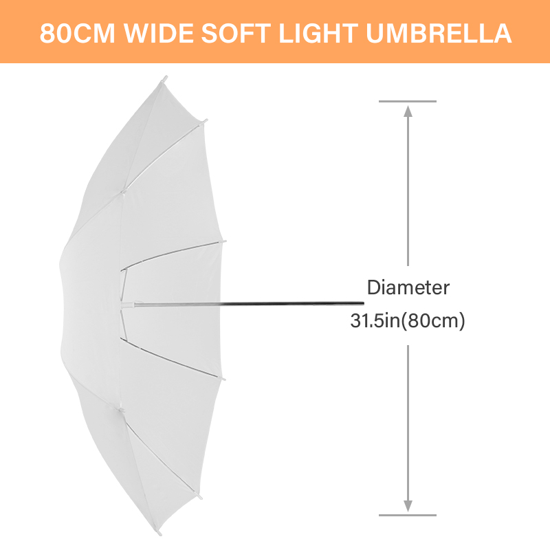 76 * 80cm X4 Transparent White – Photography Lighting Umbrella recenzja i cena