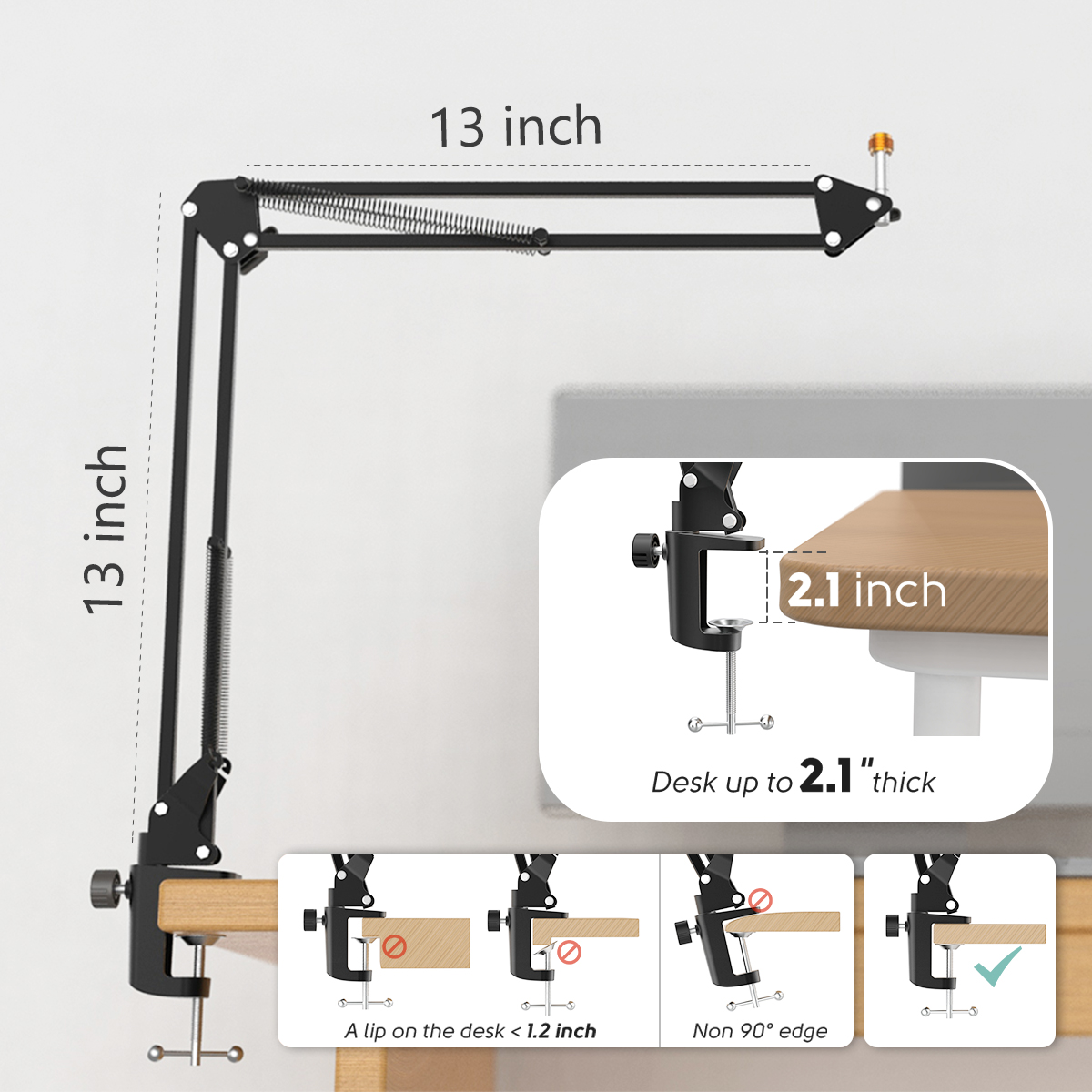 FIFINE Microphone Arm Boom,Adj – Boom Arm Stand recenzja i cena