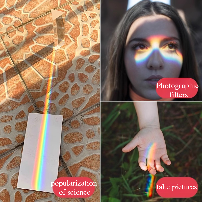 1PC Rainbow Triangular Prism K – Photography Lighting Triangle recenzja i cena