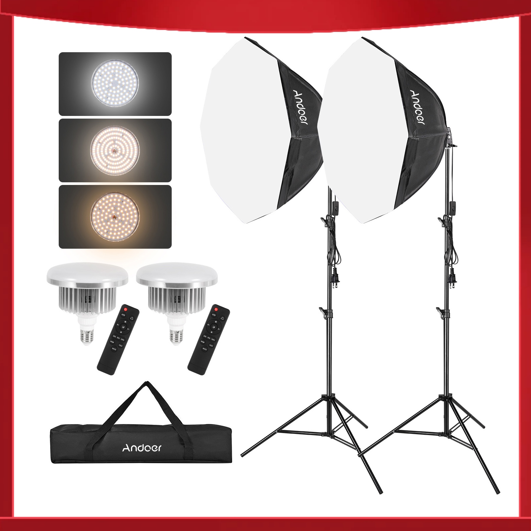 Andoer Studio Photography Ligh – Photography Lighting Portrait recenzja i cena