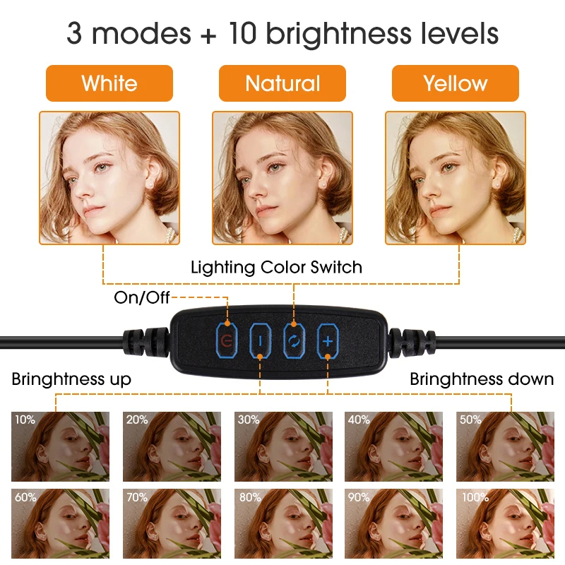 10 inch LED Selfie Ring Light  – Photography Lighting Overhead recenzja i cena