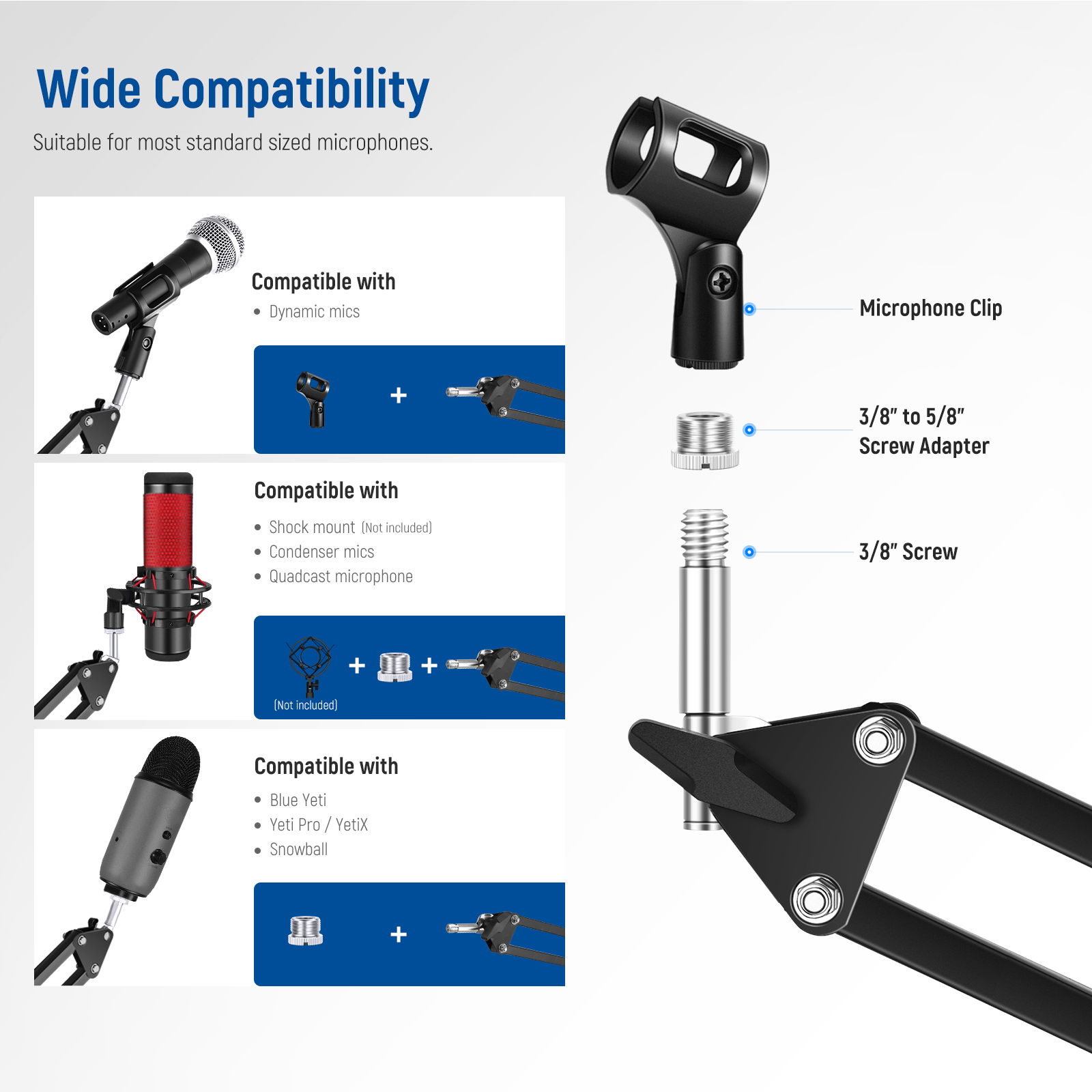 Neewer Microphone Arm Stand, S – Boom Arm Stand recenzja i cena