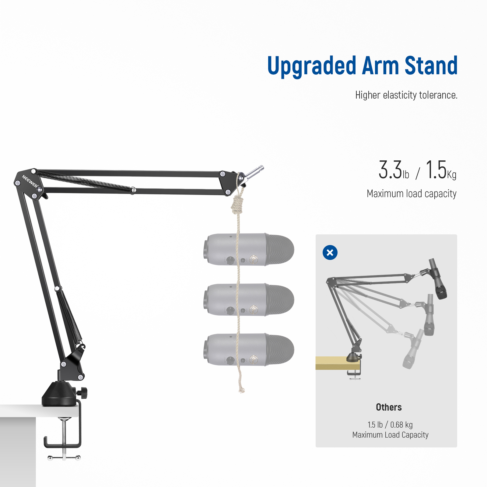 Neewer Microphone Arm Stand, S – Boom Arm Stand recenzja i cena