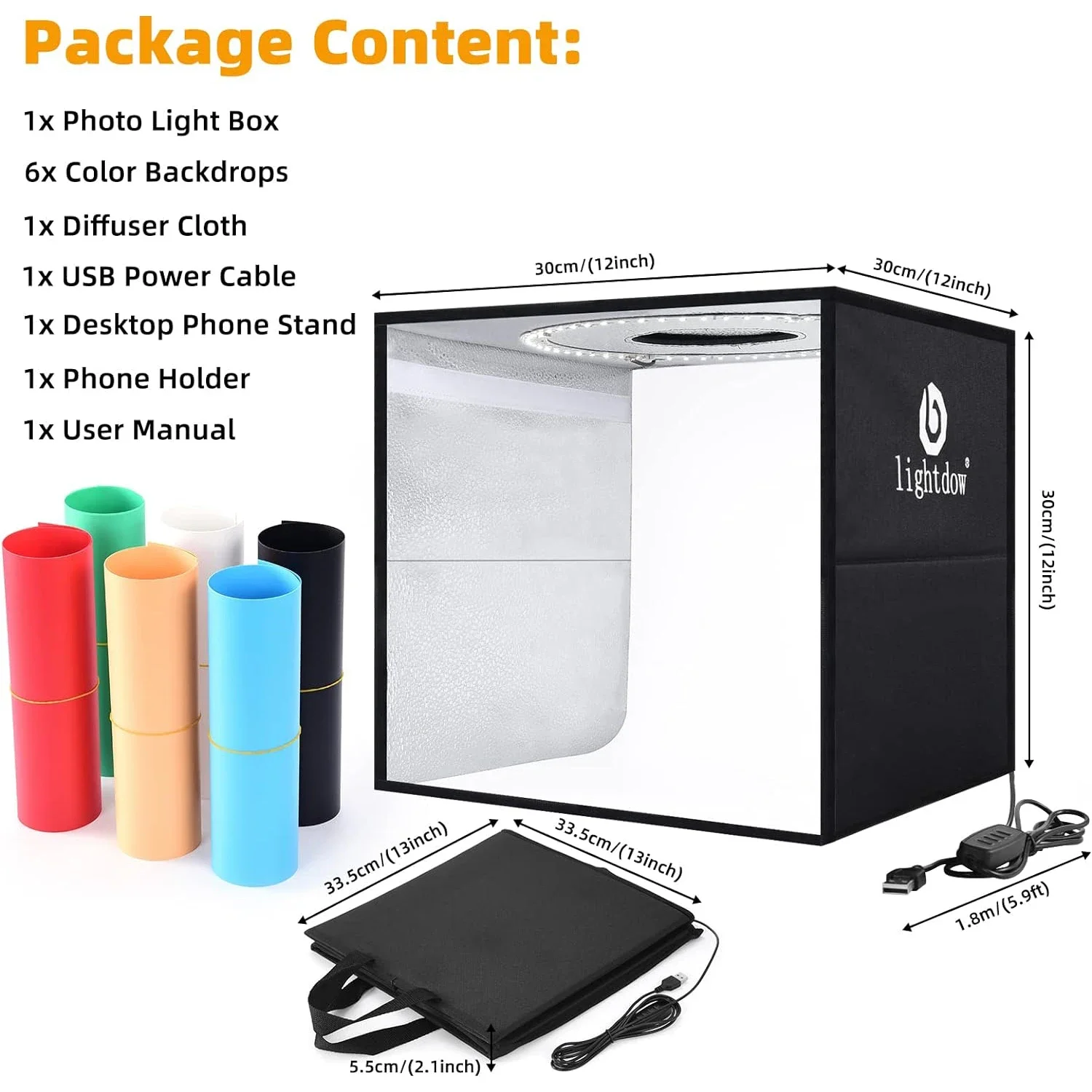 Lightdow Dimmable Photo Box LE – Photography Lighting Kit recenzja i cena