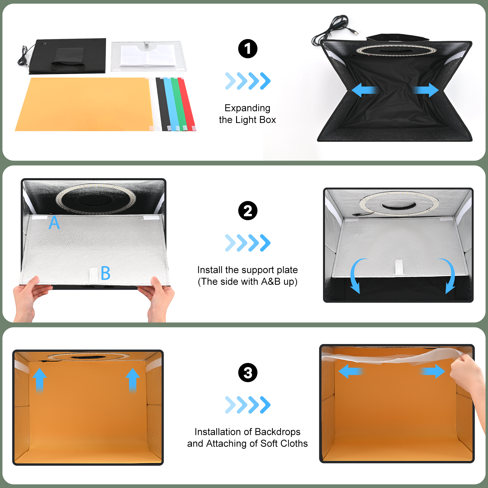 Lightdow Dimmable Photo Box LE – Photography Lighting Kit recenzja i cena