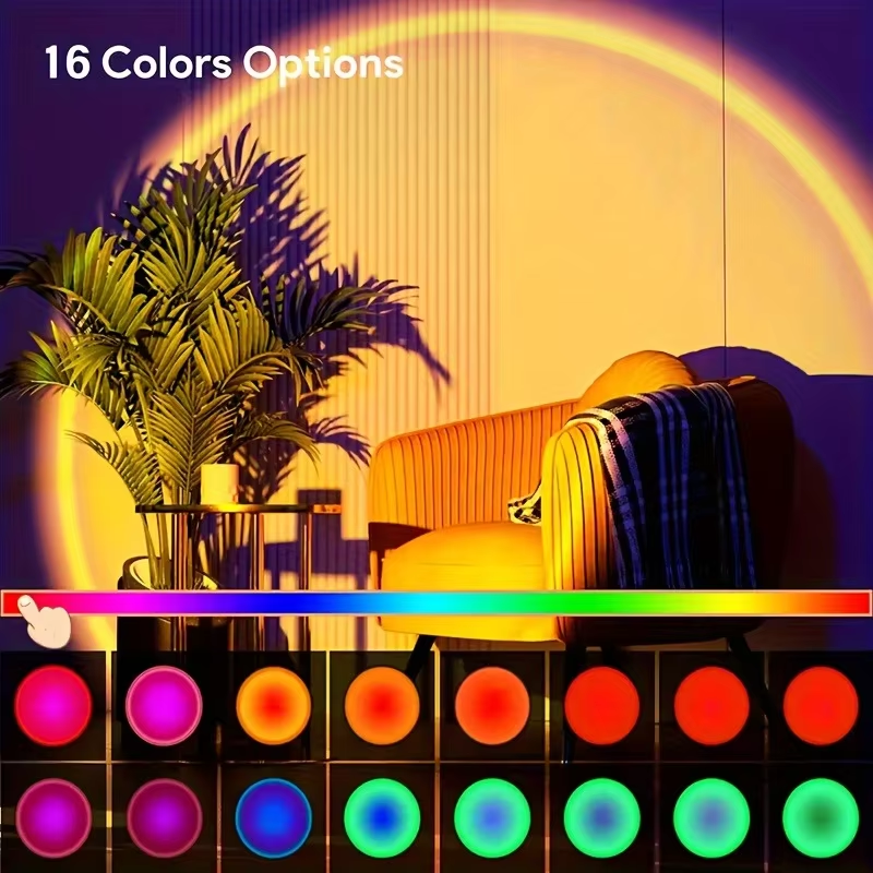 16 Colors Mini Sunset Lamp wit – Photography Lighting Essentials recenzja i cena