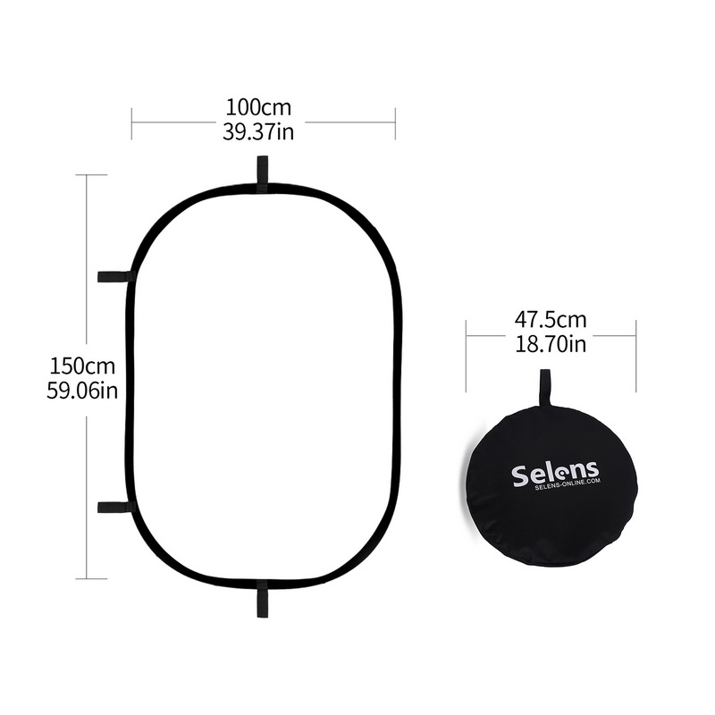 100X150CM Foldable Oval Reflec – Photography Lighting Reflectors recenzja i cena