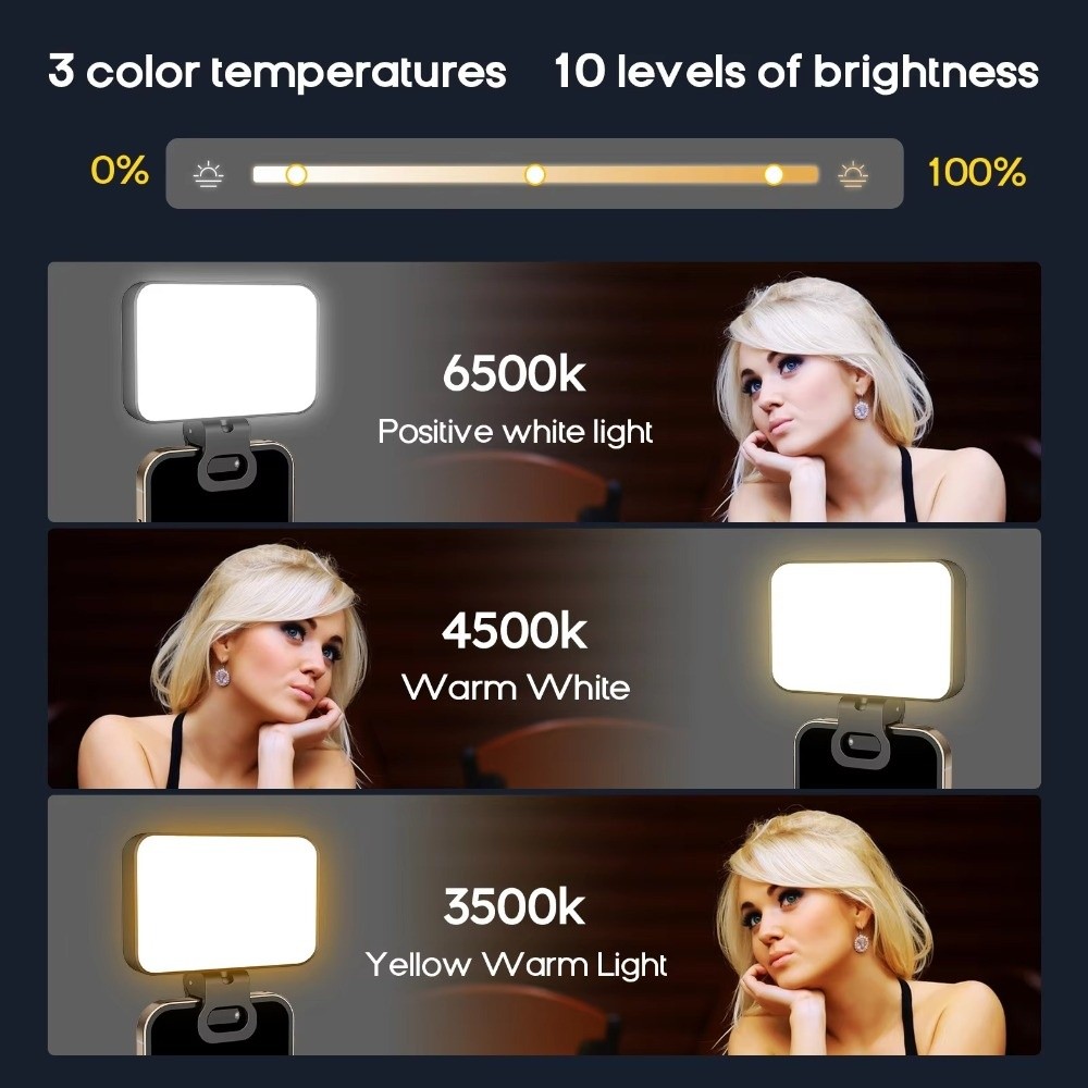 800/1000mAh LED Selfie Light U – Photography Lighting Overhead recenzja i cena