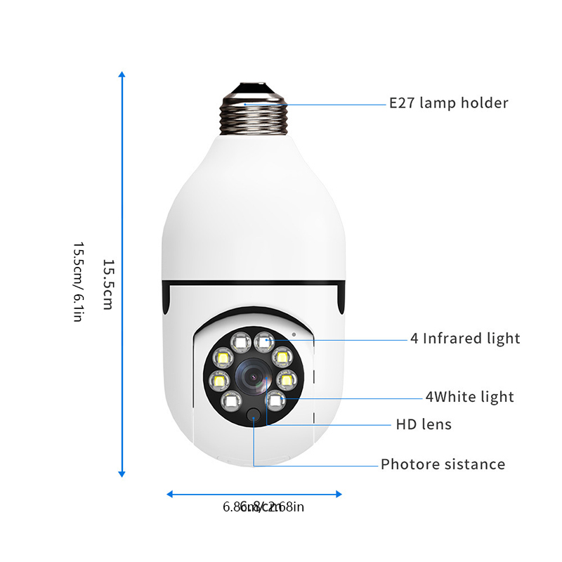 Lamp Bulb Camera 360° Swivelli – Photography Lighting Portrait recenzja i cena