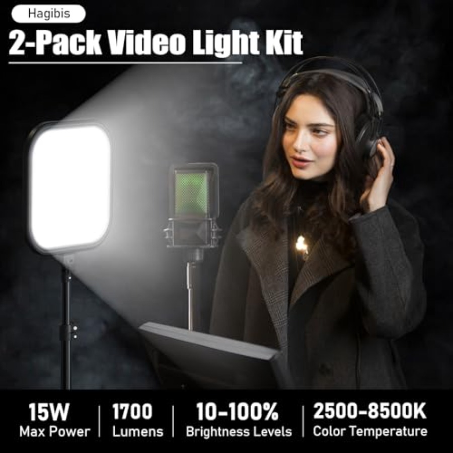 2Pack LED Video Light Kit, 15W – Photography Lighting Kit recenzja i cena